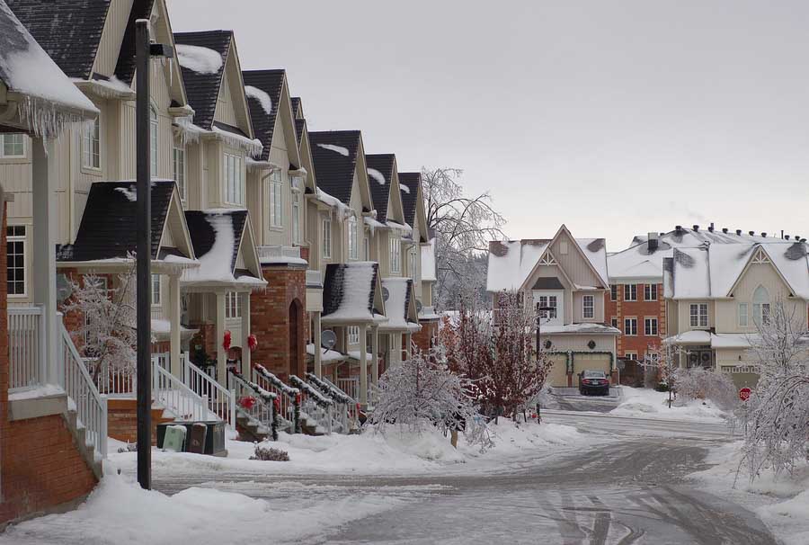 townhome management in winter