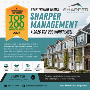 Sharper Management team recognized as a Minnesota Star Tribune Top 200 Workplace for 2026.